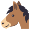 Horse Face emoji on Emojione